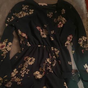 Purple Snow Floral Patterned Garment